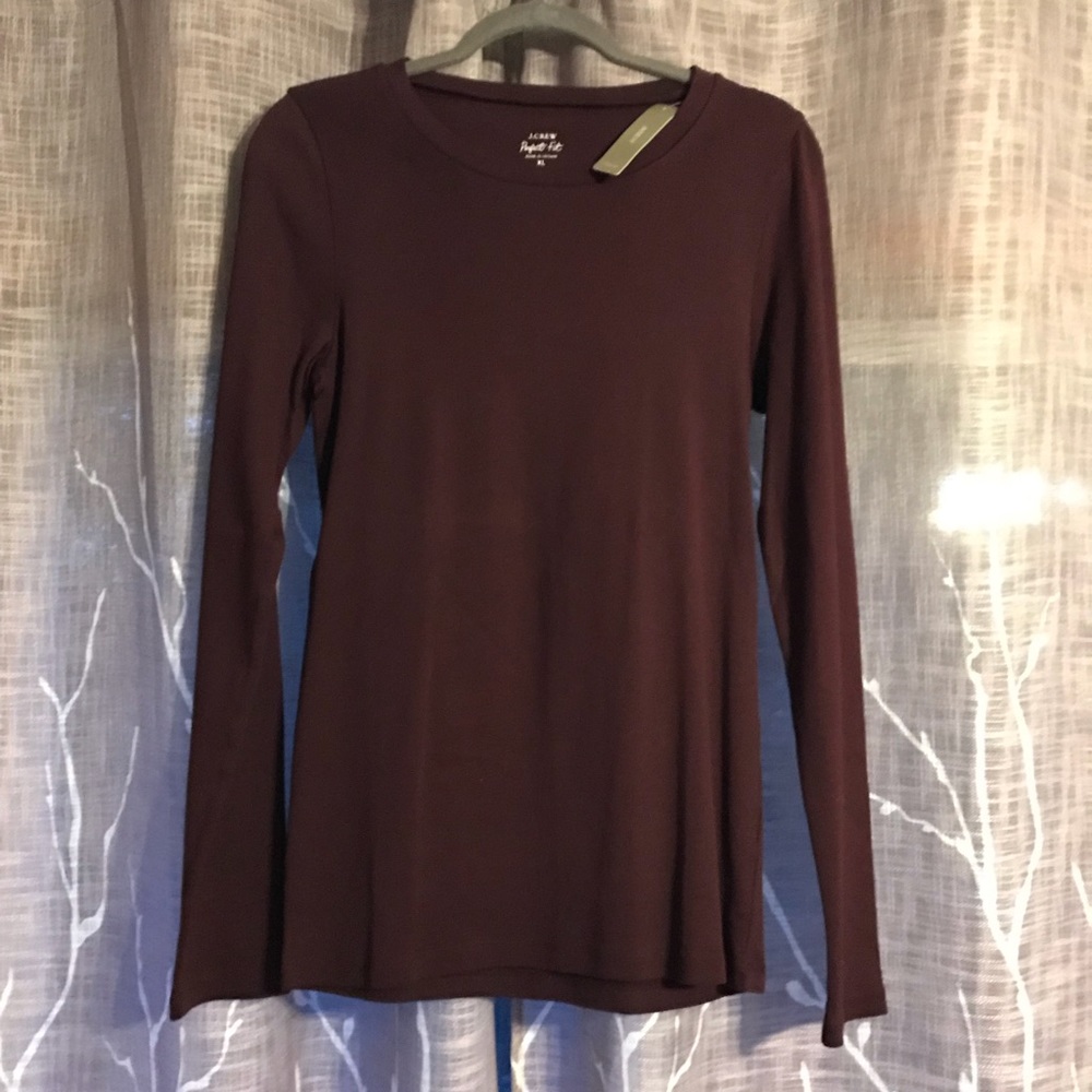 NWT J.Crew Perfect Fit Long Sleeve Tee